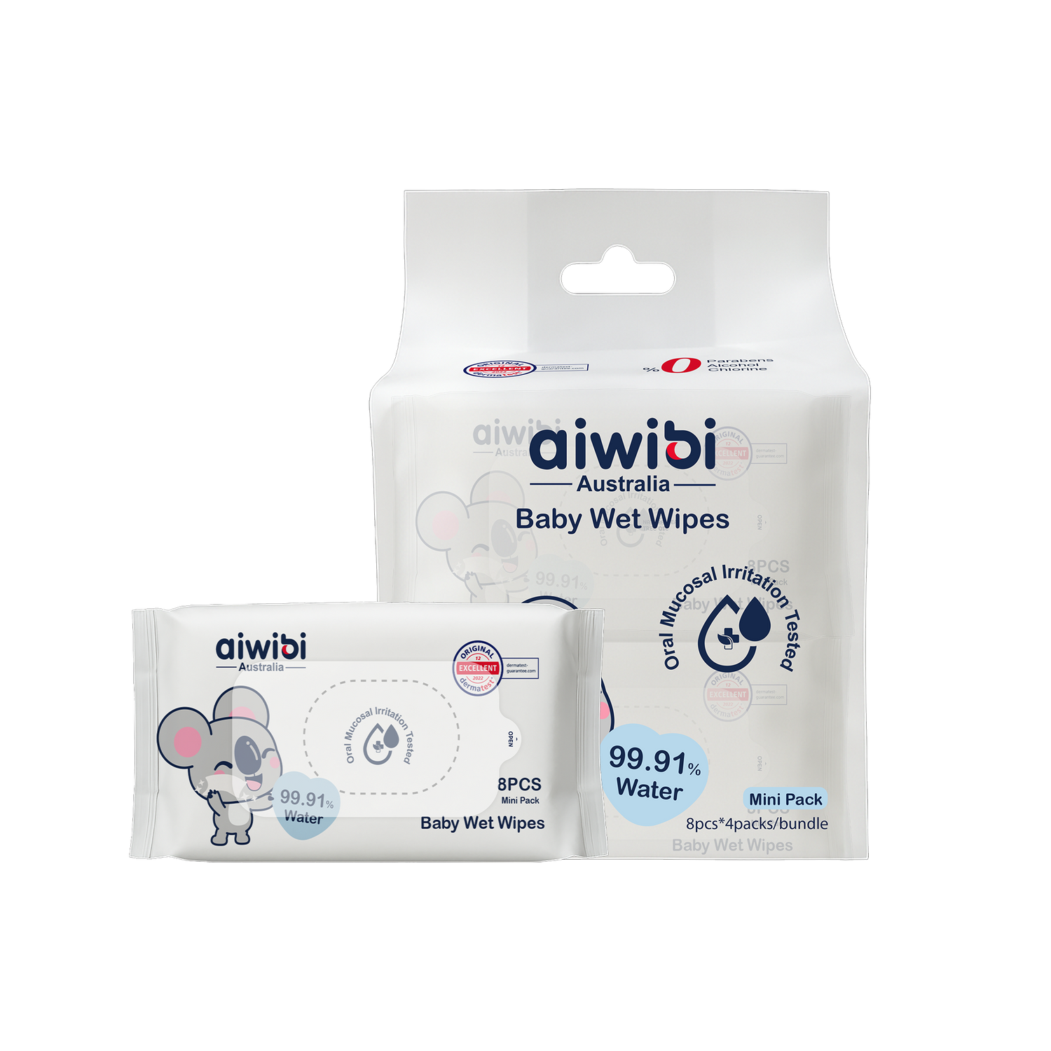 Mini 99.91% Pure Water Wipes