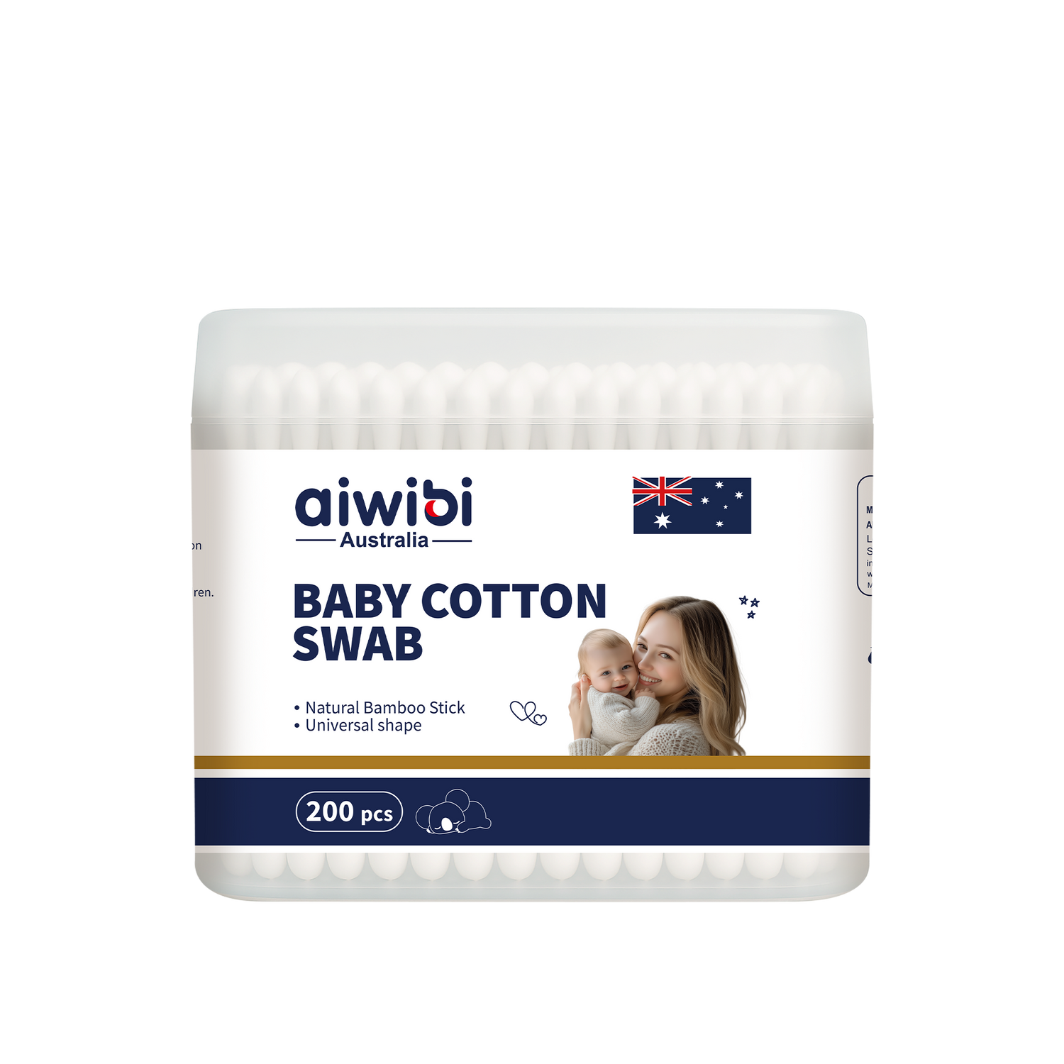 Cotton Swabs (Round Shape) 200pcs