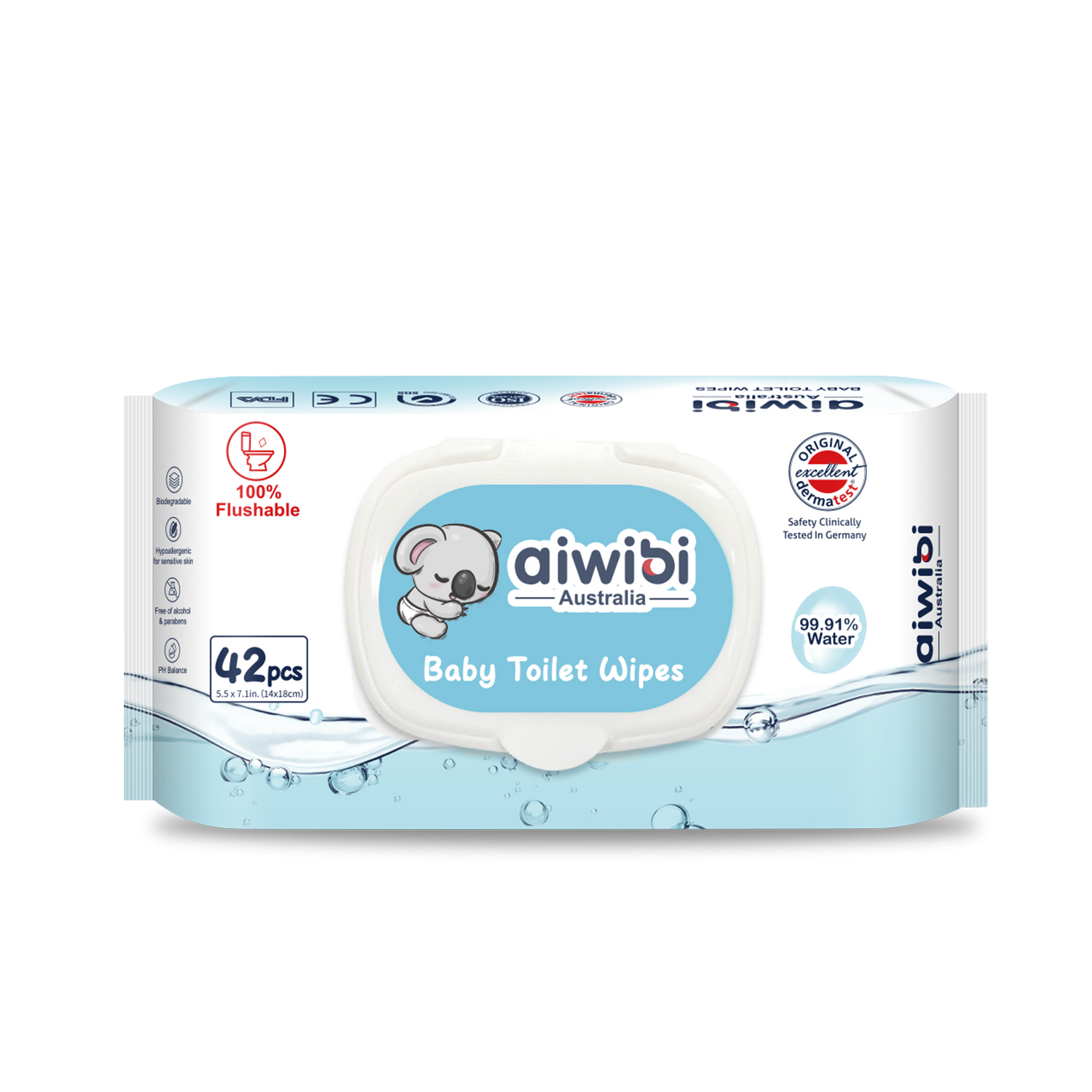 100% Biodegradable Toilet Wipes