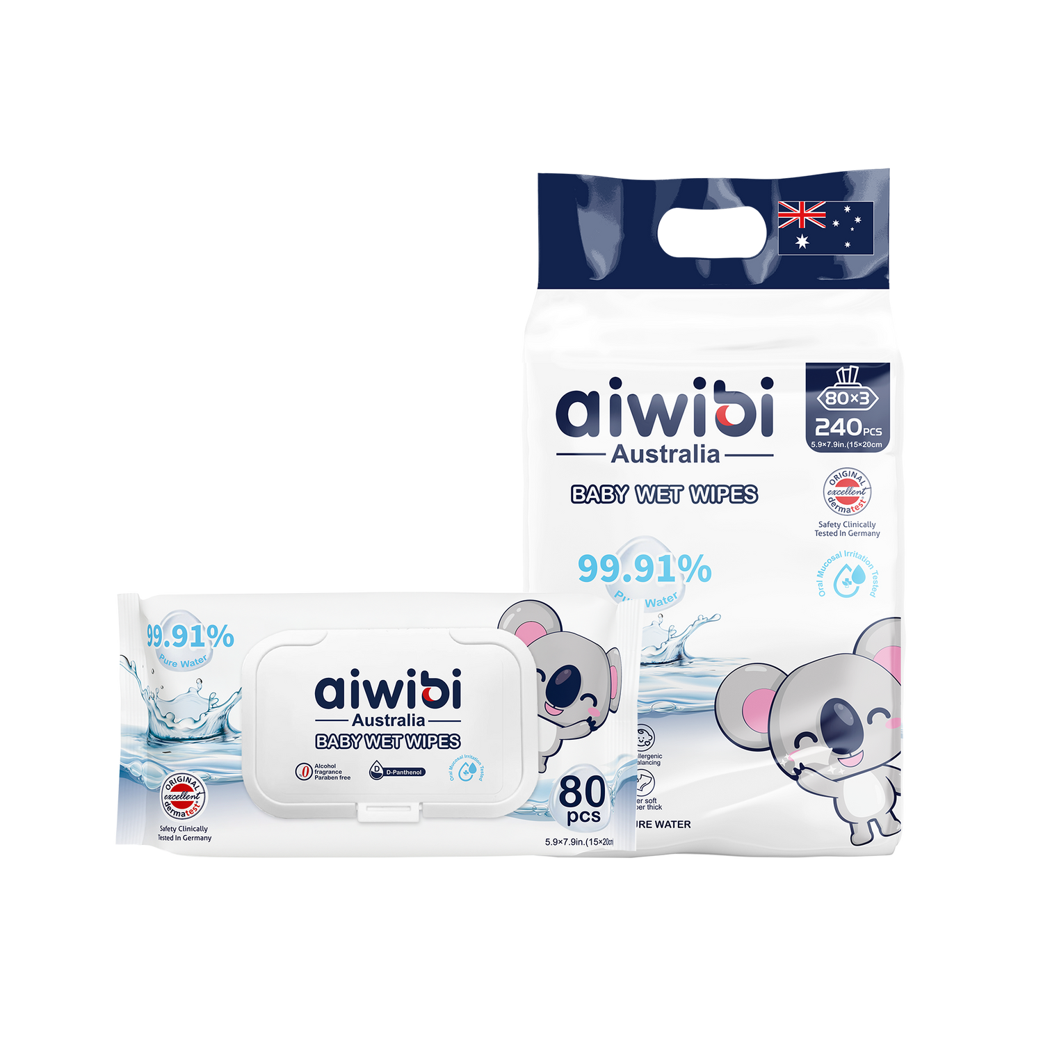 99.91% Pure Water D-Panthenol Wipes